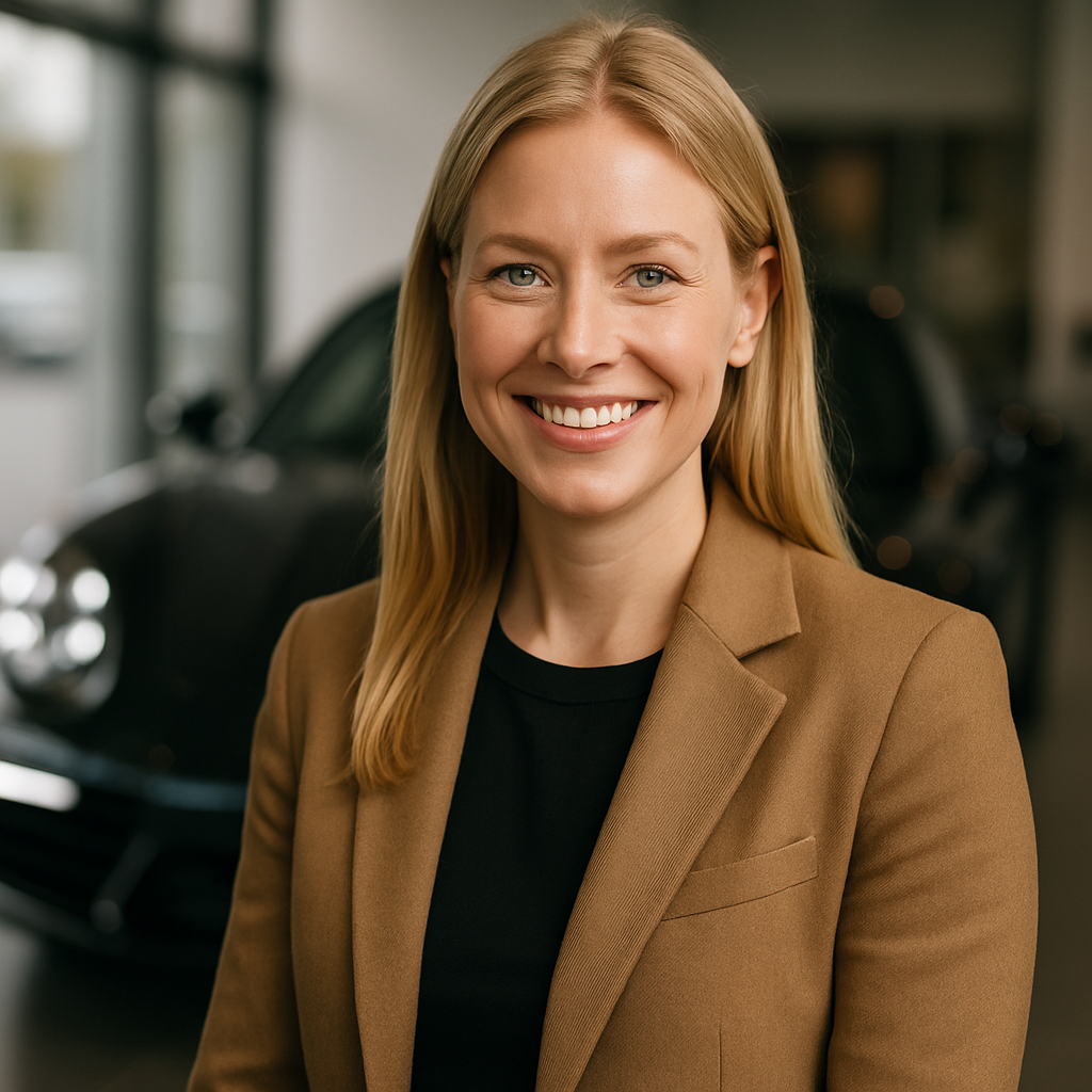 Portrait of Emma Johansson, Porsche Buyer