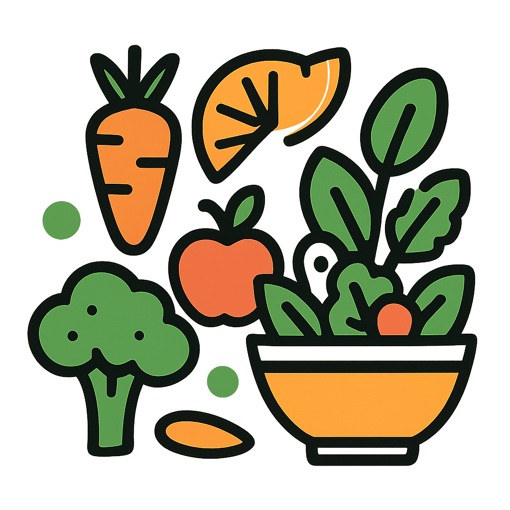 Collage representing a variety of healthy food themes